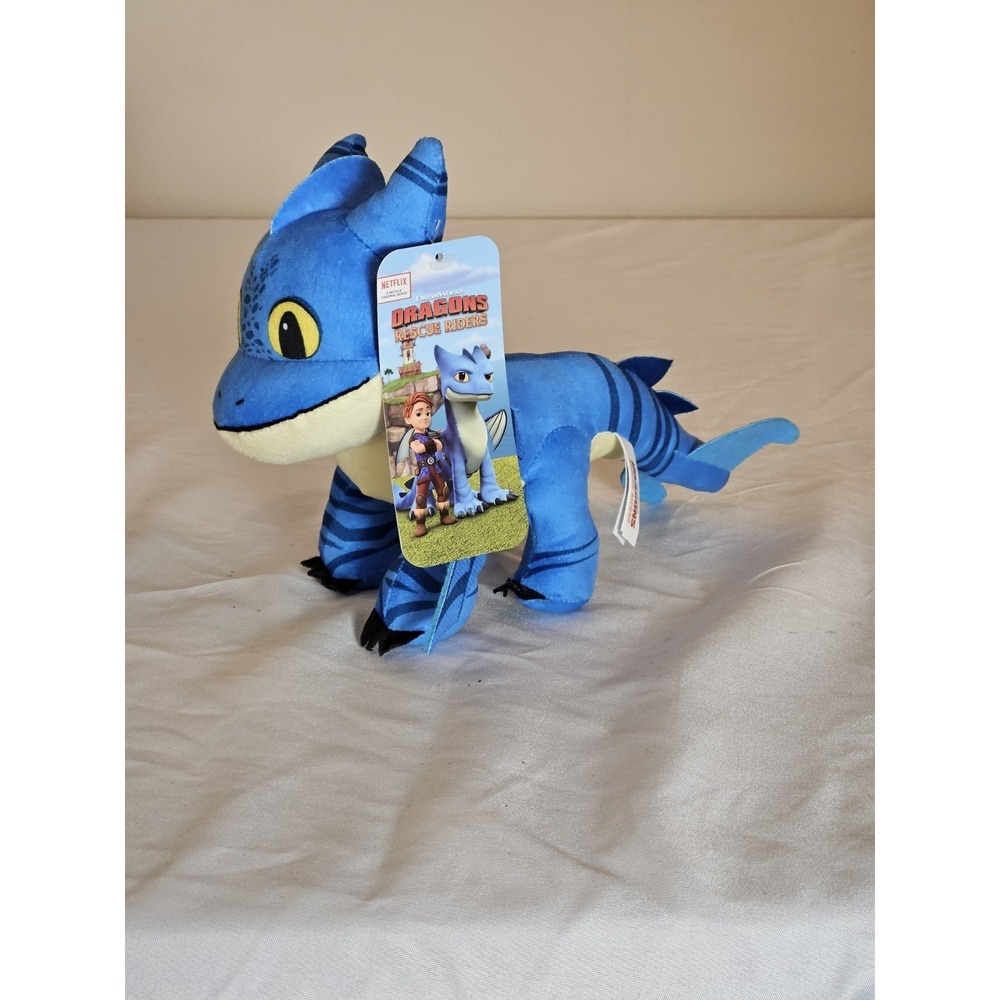 Dreamworks Dragons Rescue Riders Winger 12" Blue Plush W/ Tags